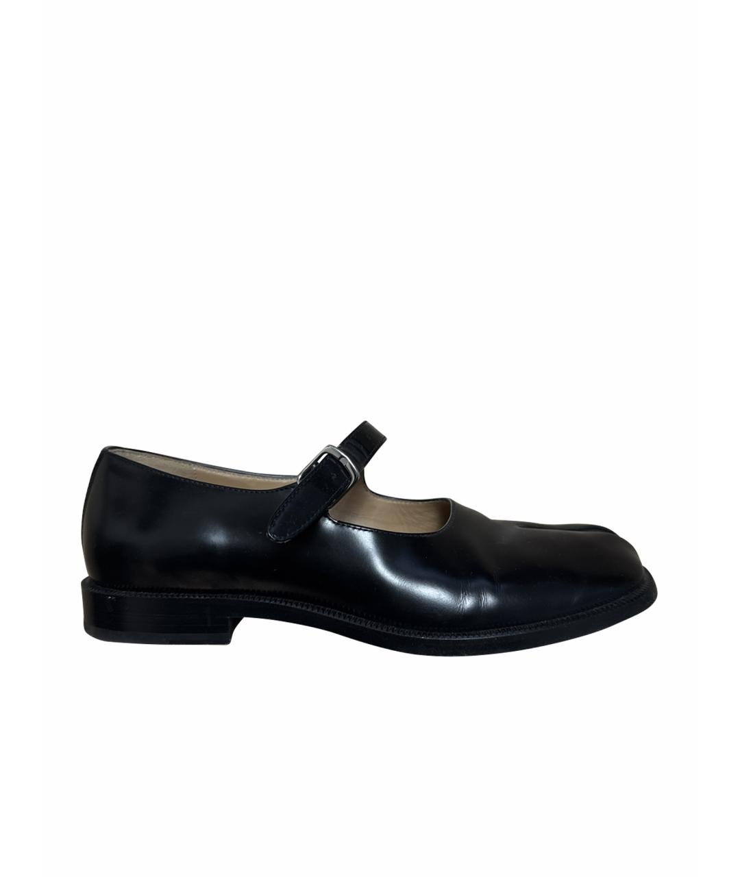 MAISON MARGIELA Черные туфли из лакированной кожи, фото 1