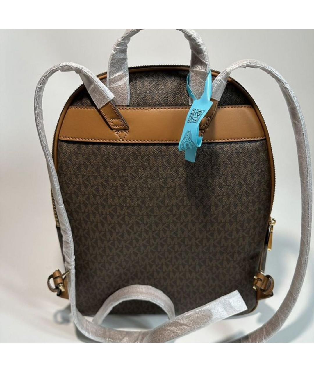 MICHAEL KORS Бежевый кожаный рюкзак, фото 3