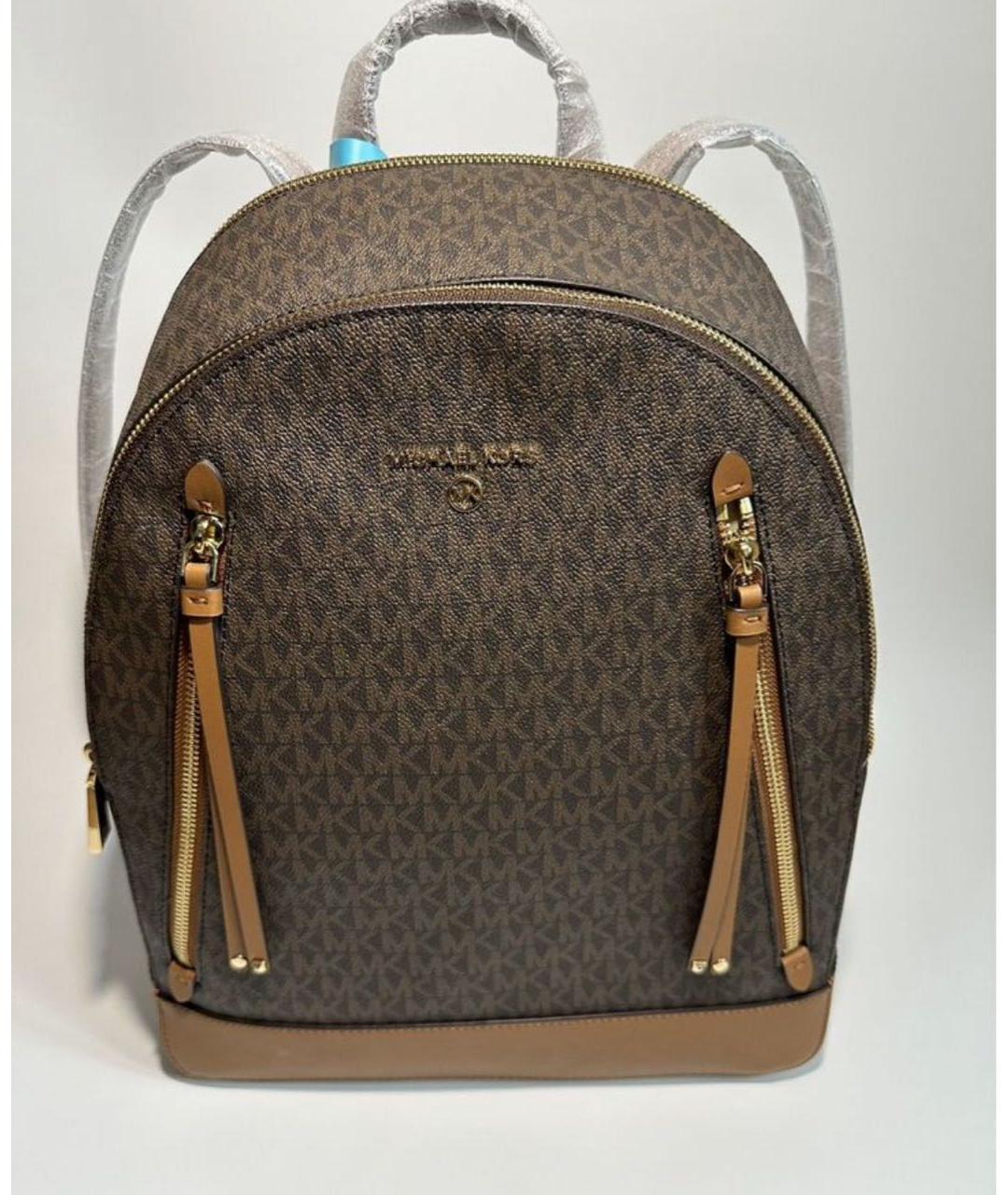 MICHAEL KORS Бежевый кожаный рюкзак, фото 5