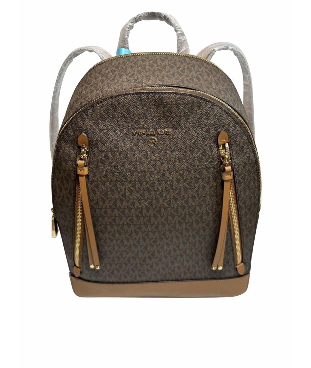 MICHAEL KORS Бежевый кожаный рюкзак, фото 1