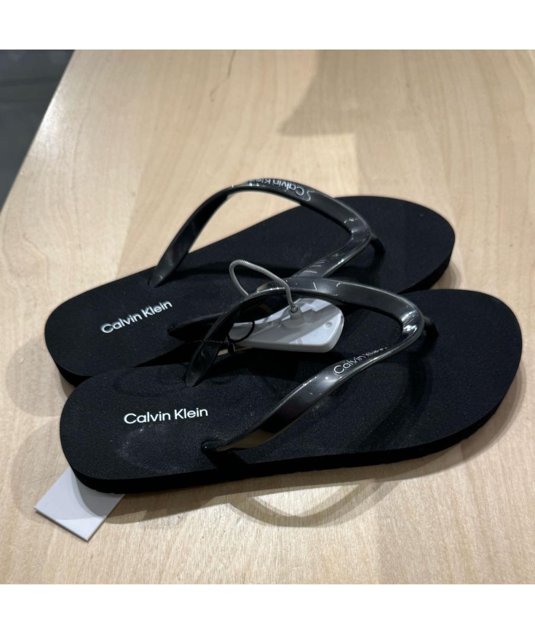 CALVIN KLEIN Черные шлепанцы, фото 7