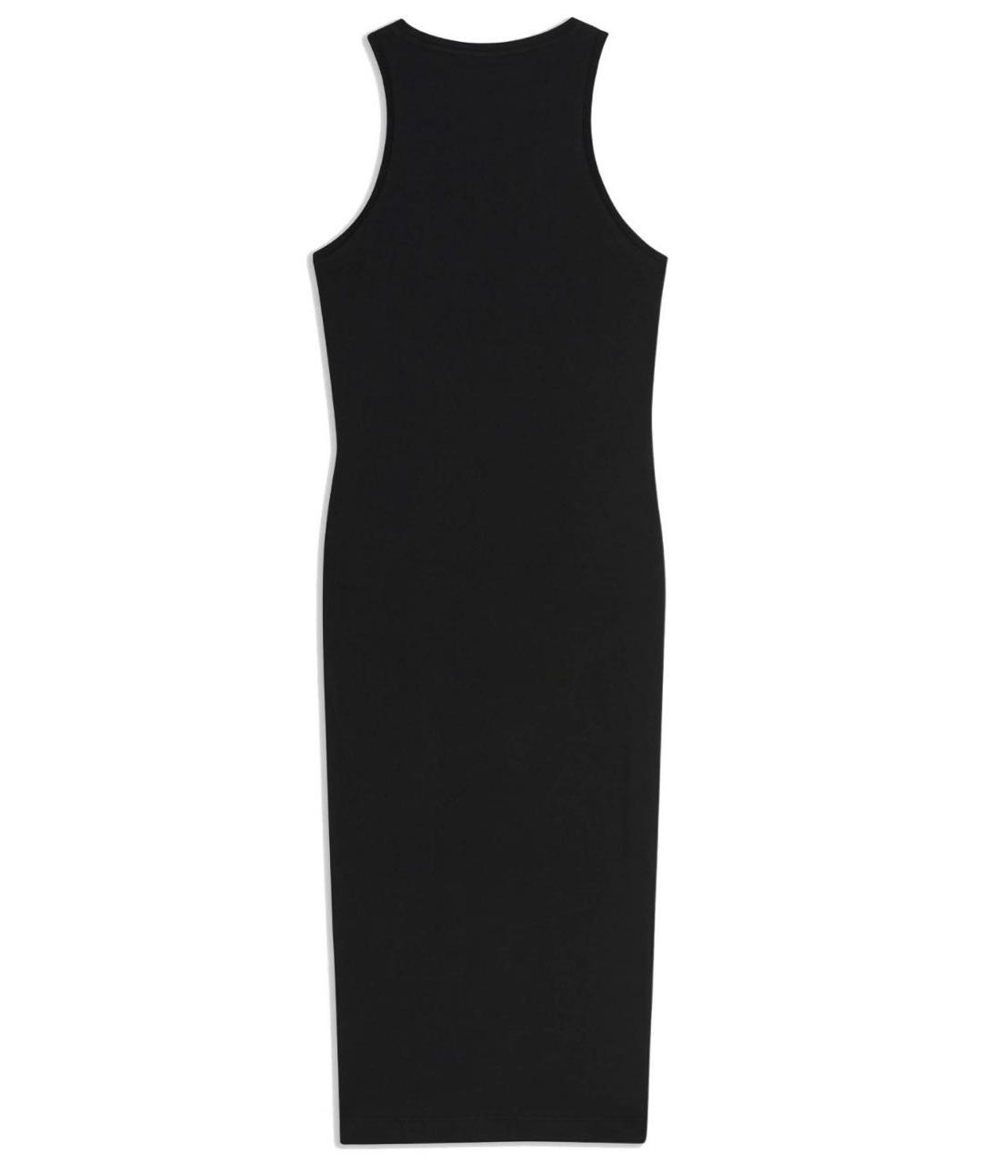 JUICY COUTURE Черное хлопко-эластановое повседневное платье, фото 2