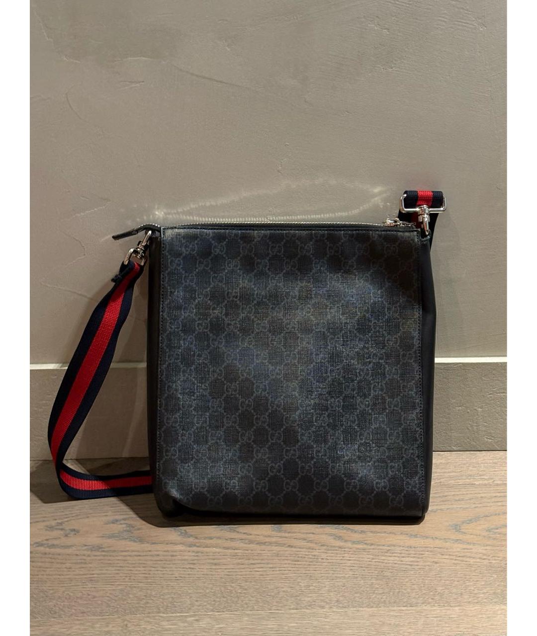 GUCCI Черная кожаная сумка на плечо, фото 2
