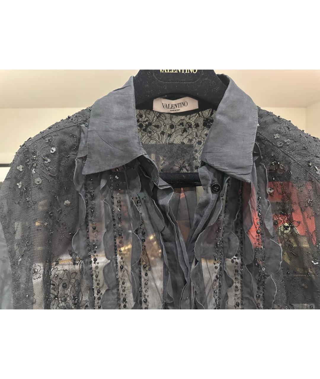 VALENTINO Черная блузы, фото 3