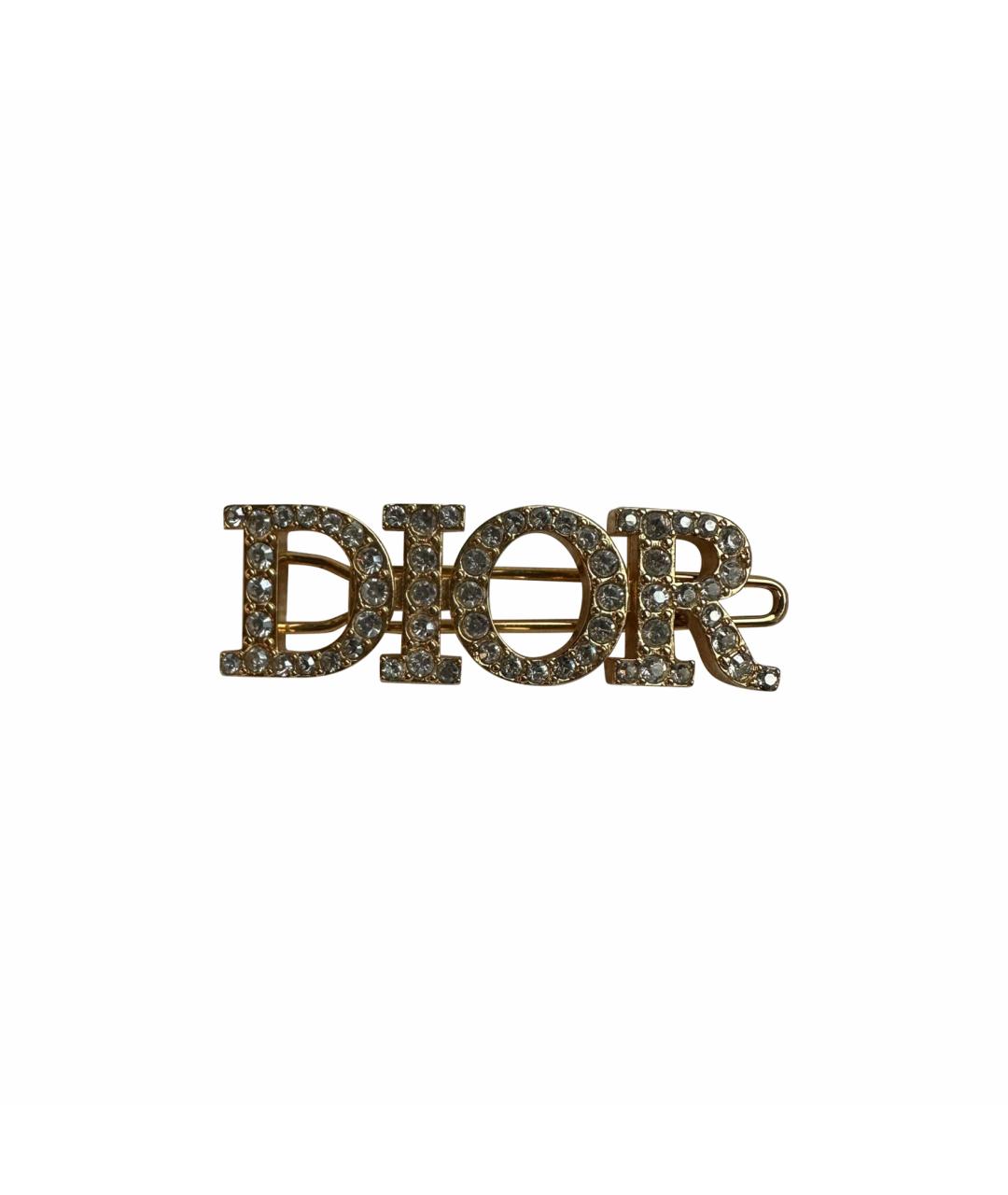 CHRISTIAN DIOR Золотая заколка, фото 1