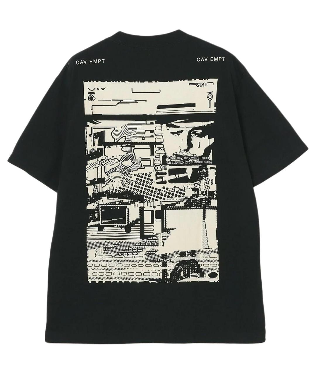 CAV EMPT Черная хлопковая футболка, фото 2