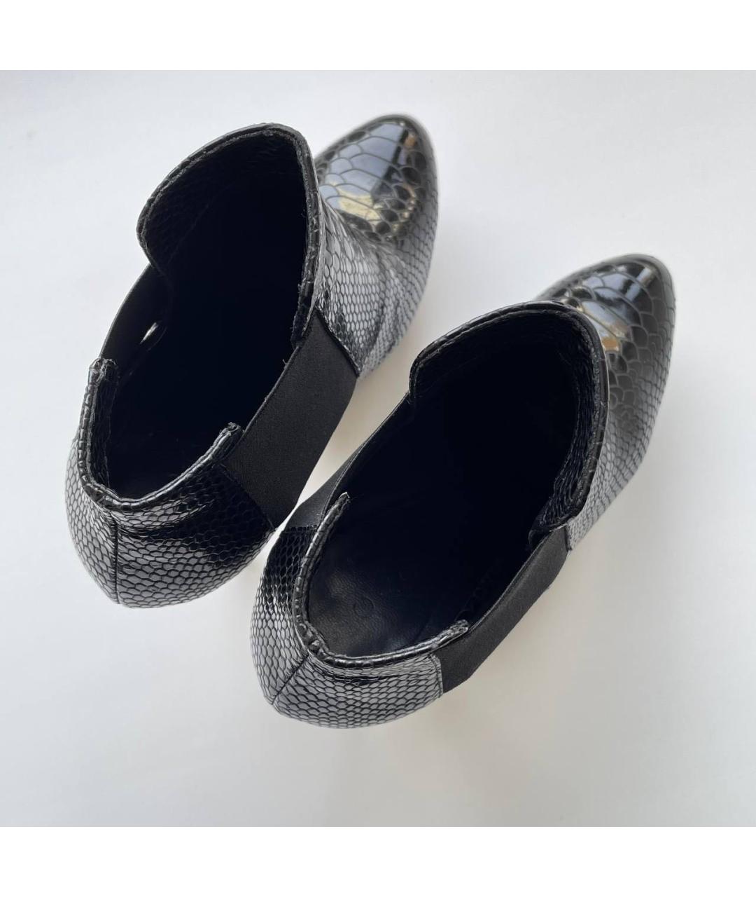CASADEI Черные ботильоны из экзотической кожи, фото 7