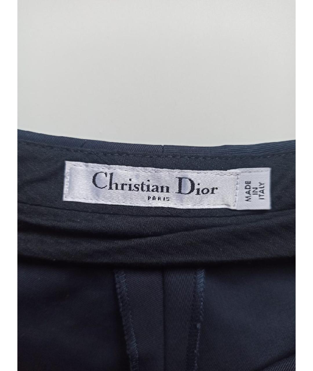 CHRISTIAN DIOR Синие хлопковые шорты, фото 3