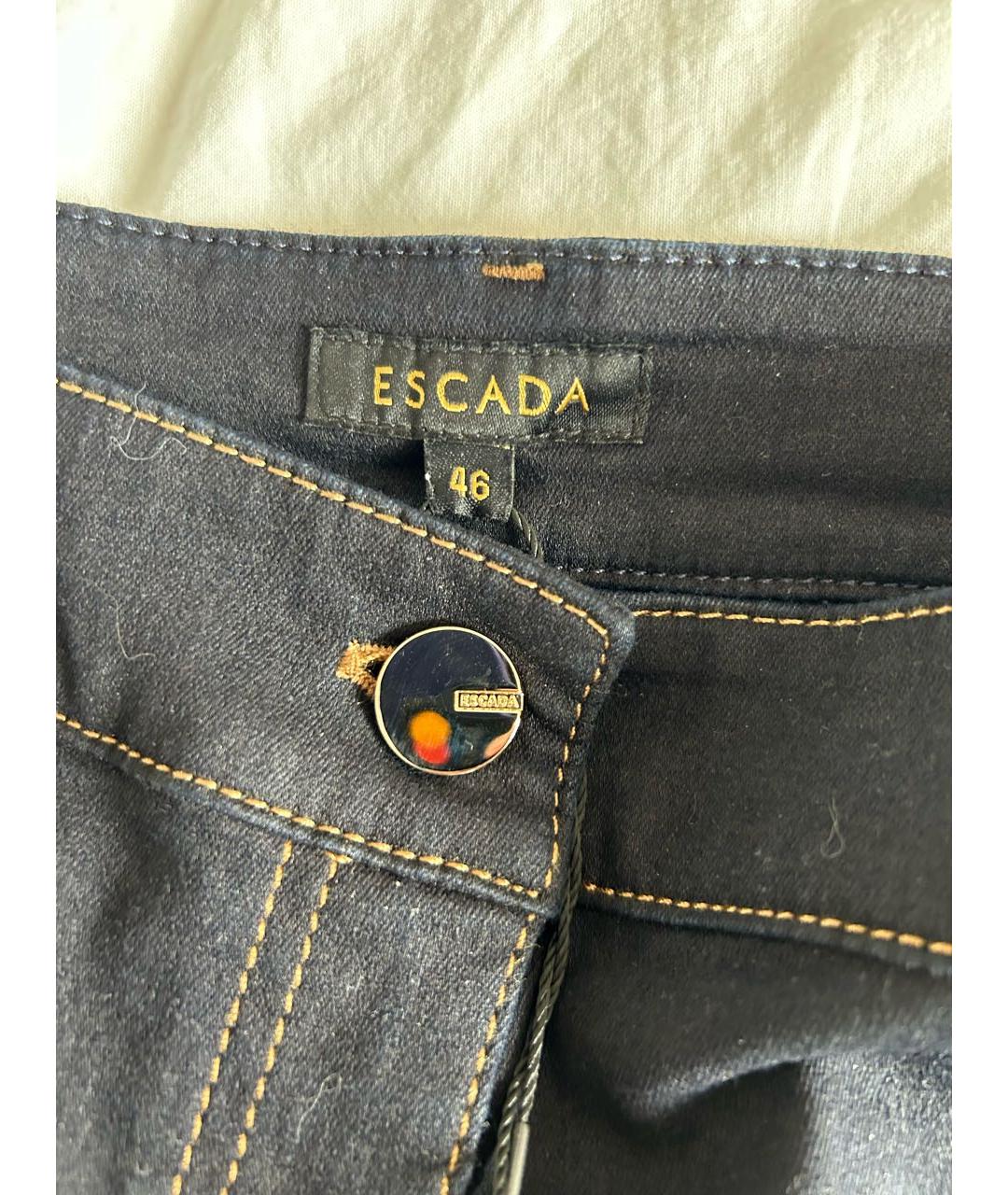 ESCADA Темно-синие хлопковые джинсы слим, фото 3