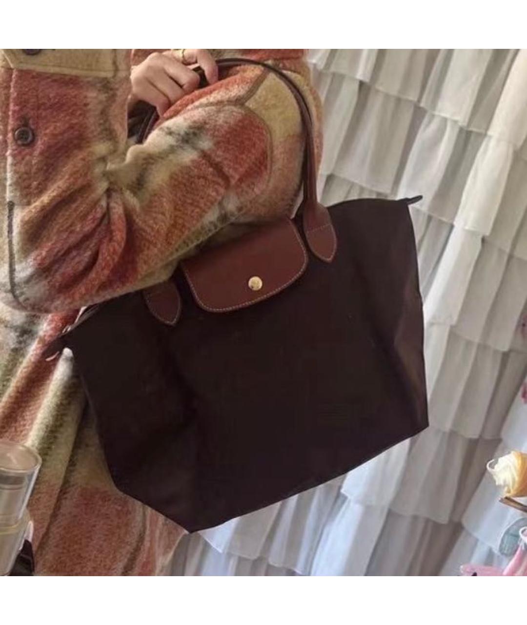 LONGCHAMP Коричневая сумка тоут, фото 4