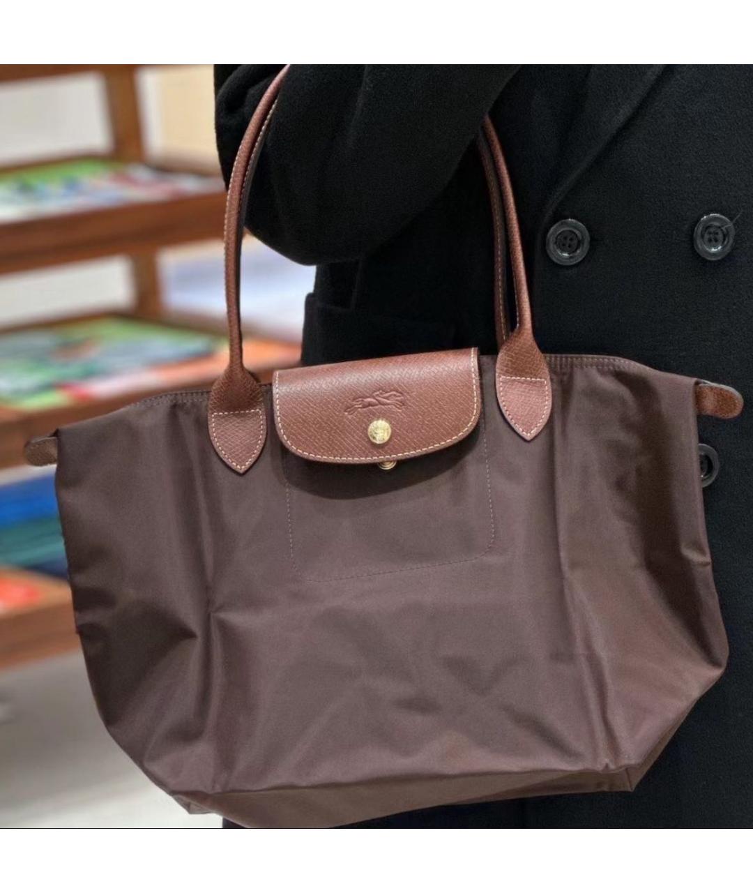 LONGCHAMP Коричневая сумка тоут, фото 3