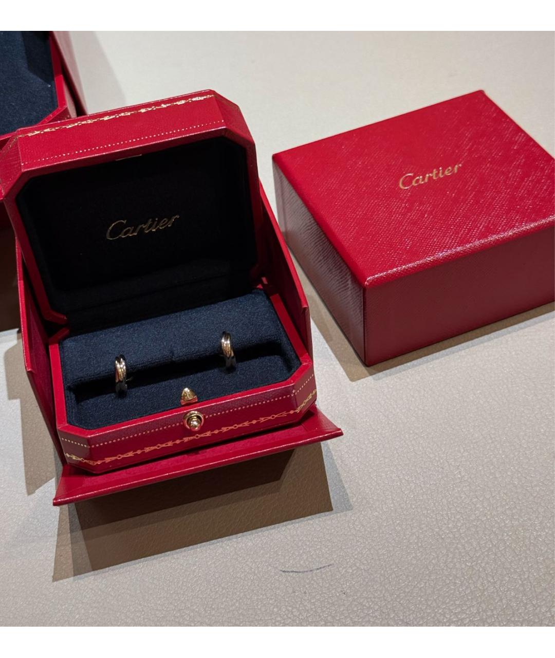CARTIER Золотые серьги из желтого золота, фото 2