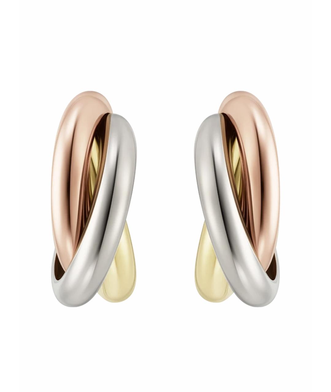 CARTIER Золотые серьги из желтого золота, фото 1