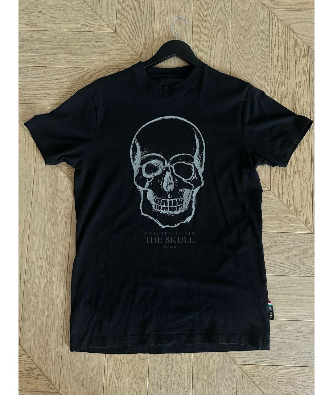 PHILIPP PLEIN Черная хлопковая футболка, фото 5