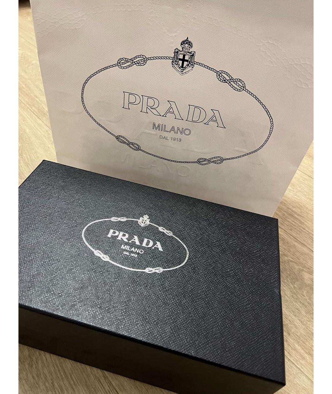 PRADA Темно-синие замшевые лоферы, фото 5