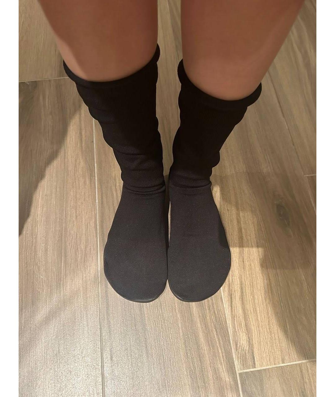 YEEZY Черные текстильные ботинки, фото 2