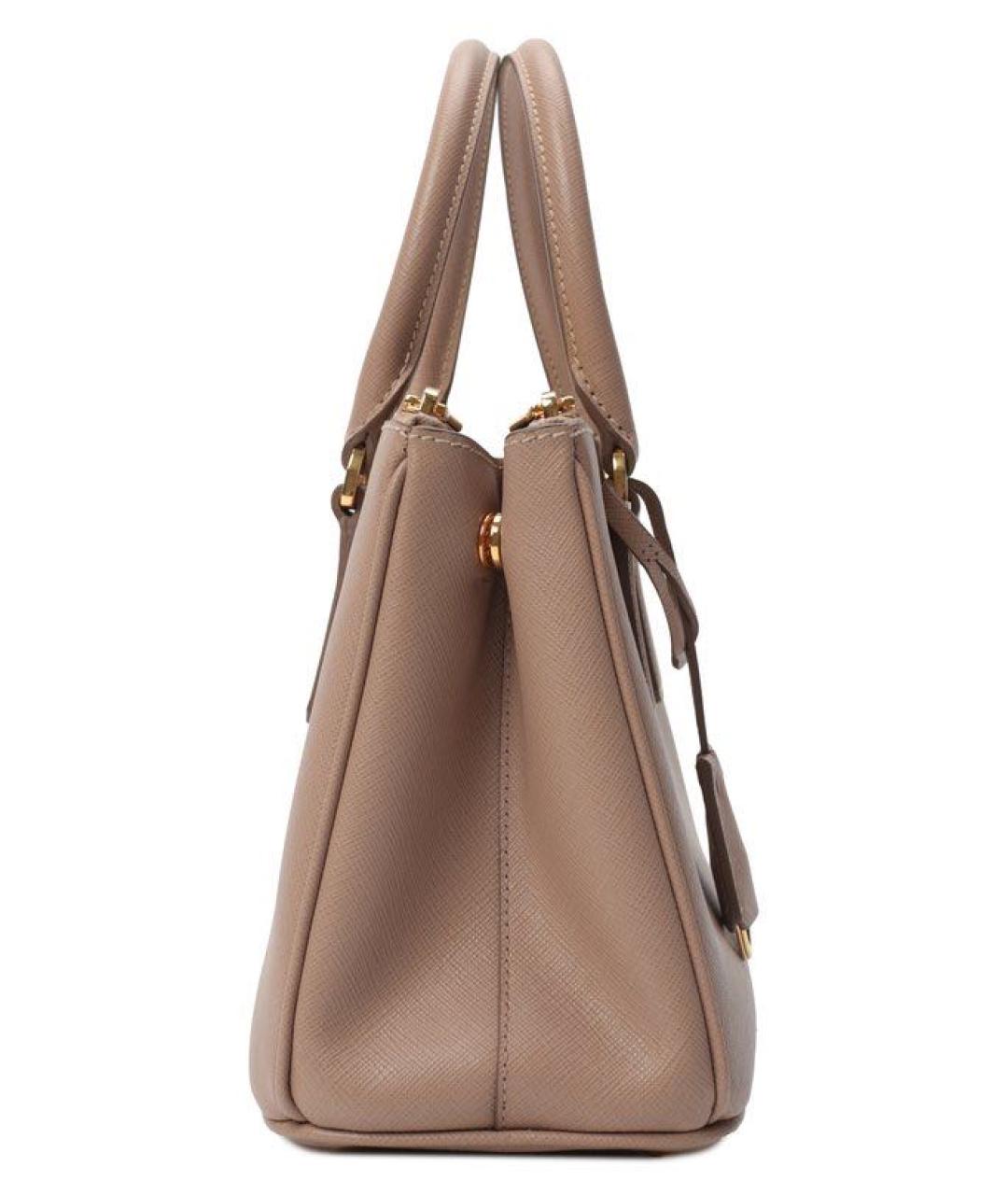 PRADA Бежевая кожаная сумка тоут, фото 3