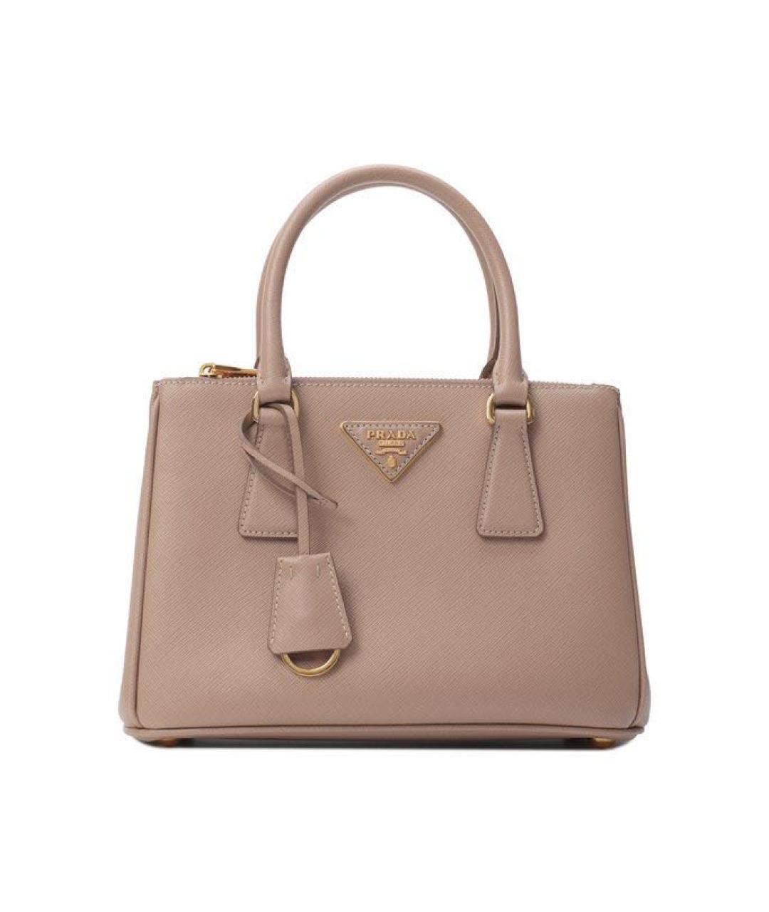 PRADA Бежевая кожаная сумка тоут, фото 1