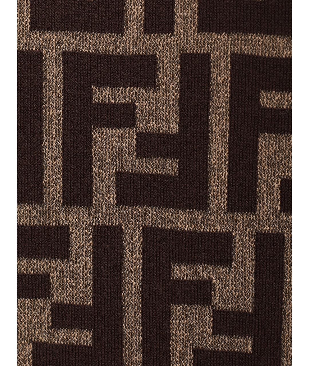 FENDI Коричневый джемпер / свитер, фото 6