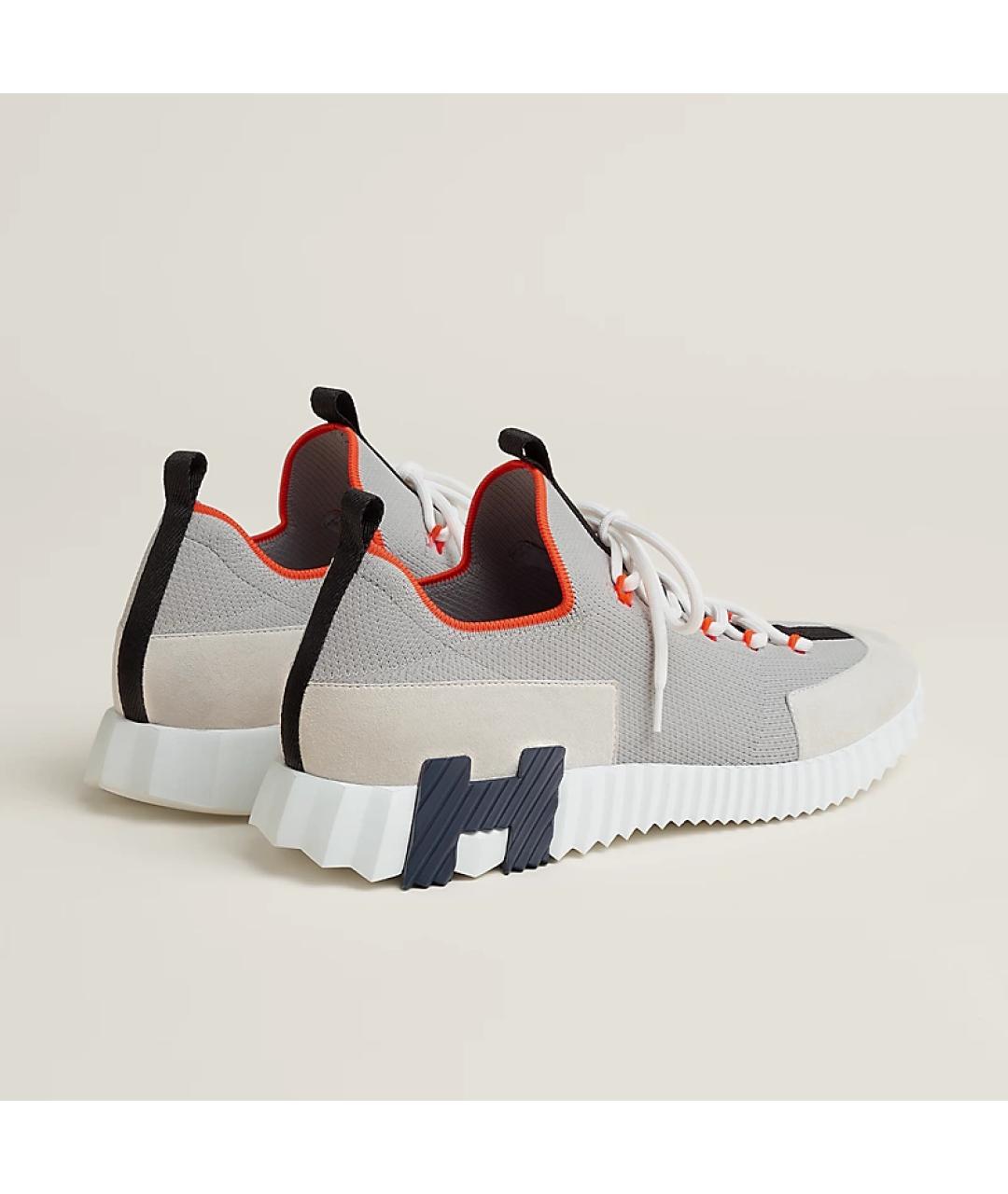 HERMES Мульти текстильные низкие кроссовки / кеды, фото 4