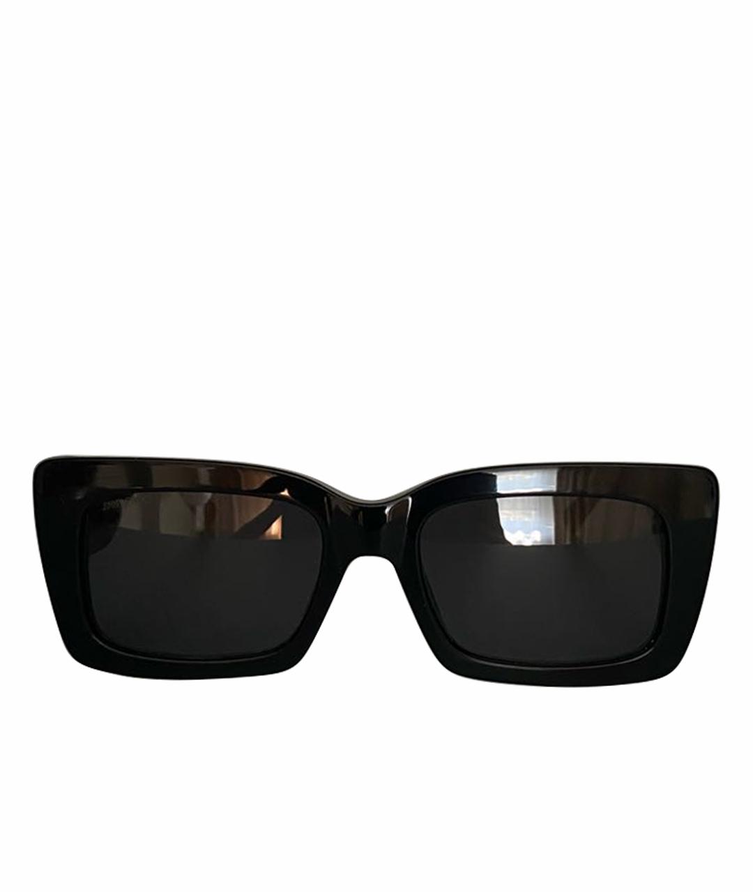 JIMMY CHOO Черные пластиковые солнцезащитные очки, фото 1