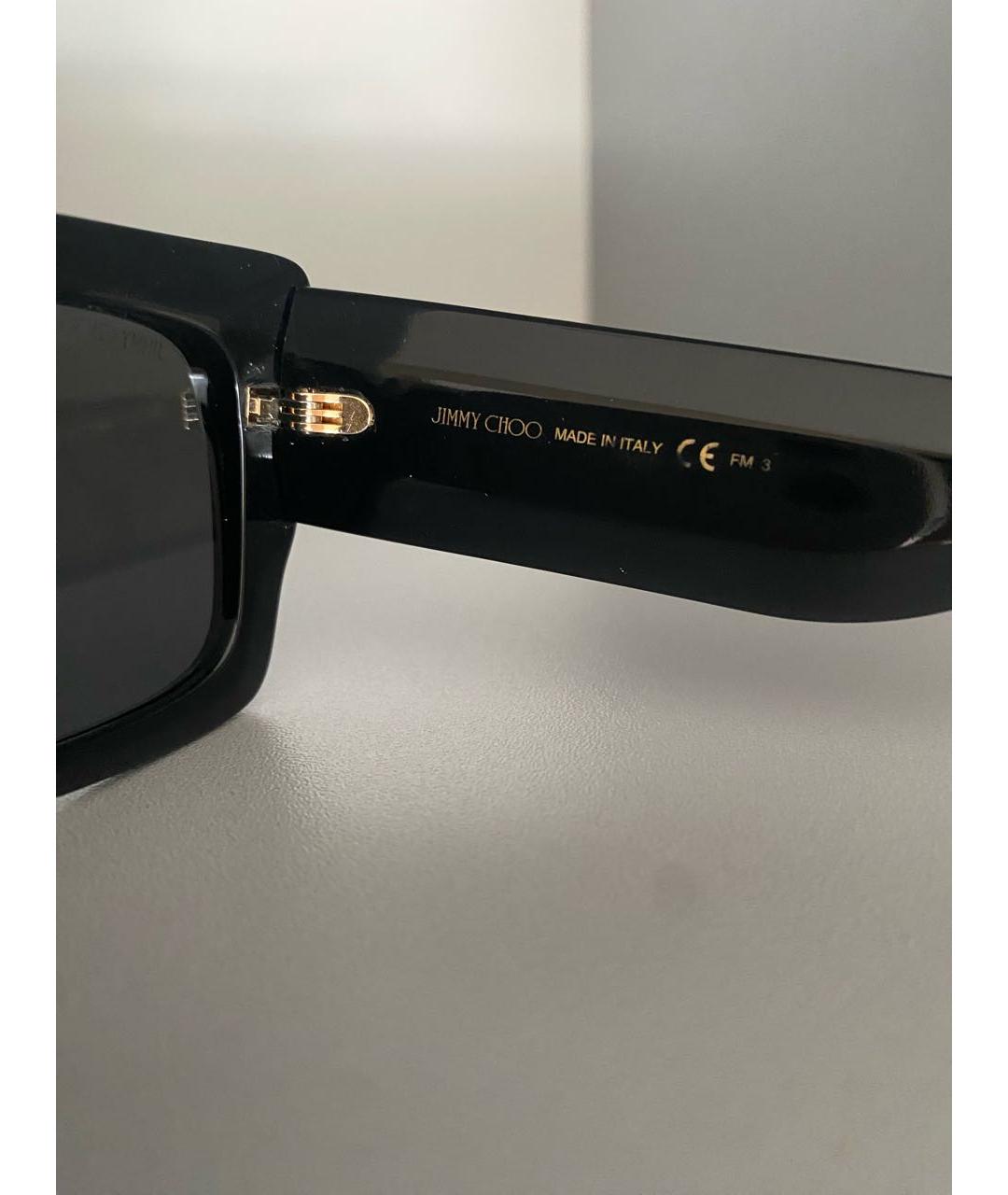 JIMMY CHOO Черные пластиковые солнцезащитные очки, фото 6