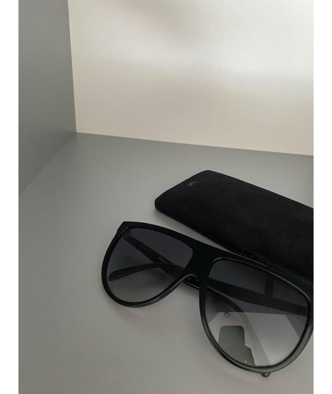 CELINE Черные пластиковые солнцезащитные очки, фото 4