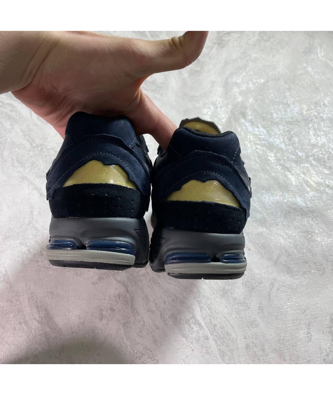 NEW BALANCE Темно-синие замшевые низкие кроссовки / кеды, фото 2