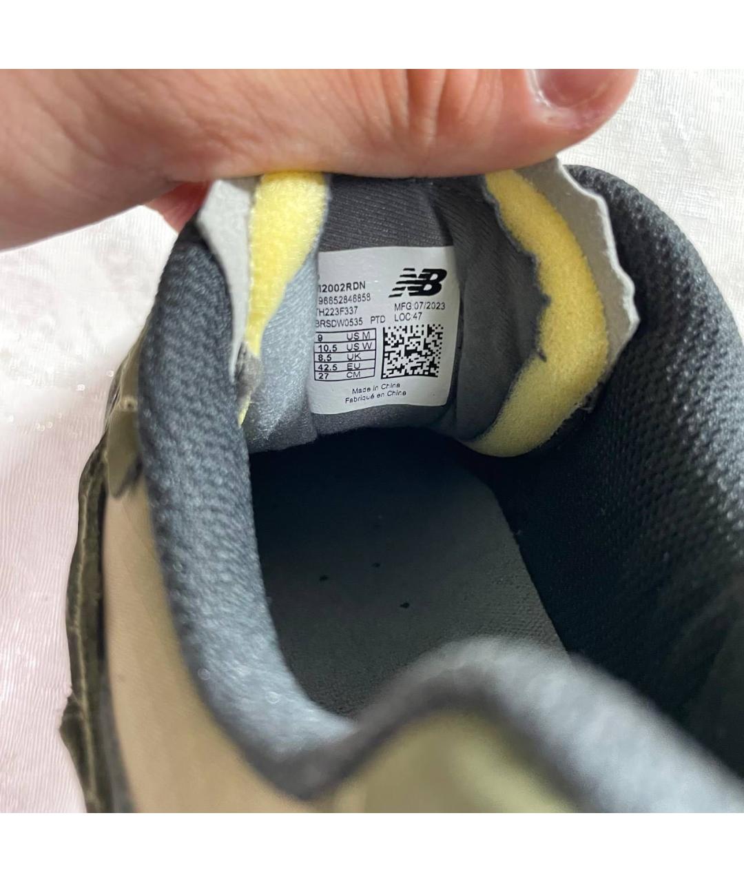 NEW BALANCE Хаки замшевые низкие кроссовки / кеды, фото 7