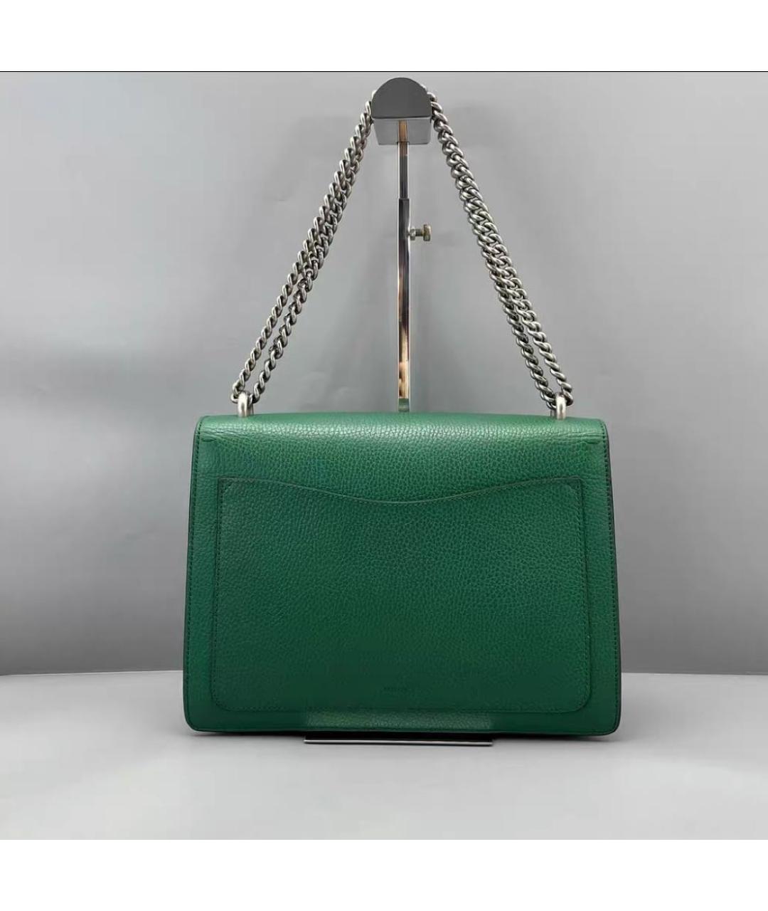 GUCCI Зеленая кожаная сумка через плечо, фото 3