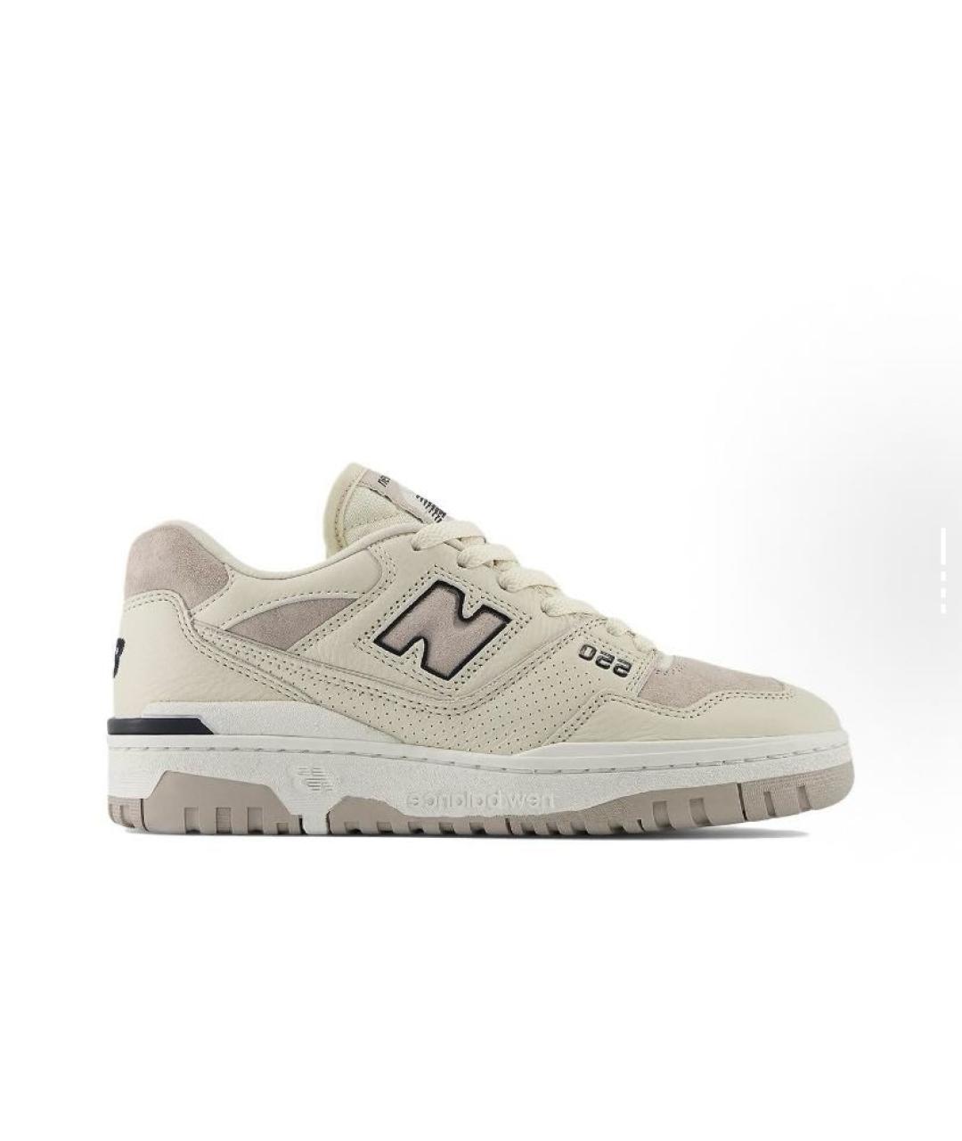 NEW BALANCE Бежевые кожаные кроссовки, фото 7
