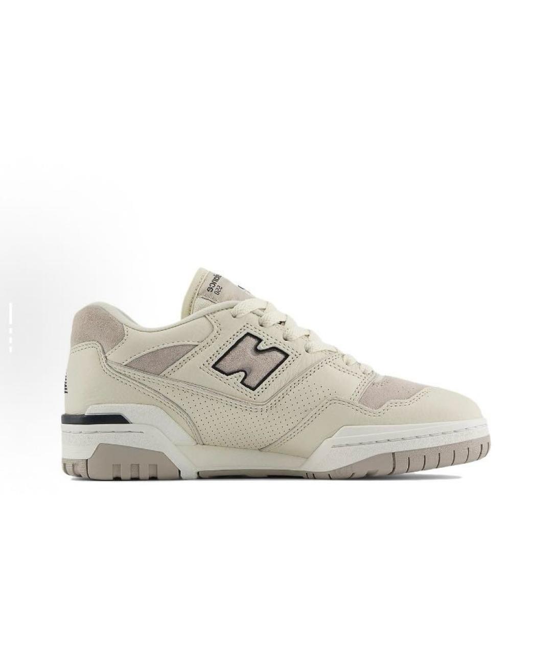 NEW BALANCE Бежевые кожаные кроссовки, фото 3