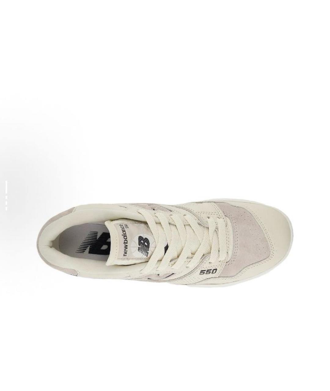 NEW BALANCE Бежевые кожаные кроссовки, фото 5