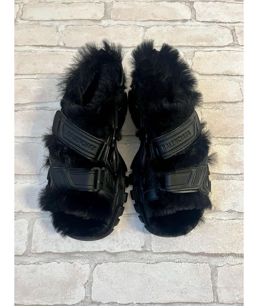 BALENCIAGA Черные сандалии, фото 2