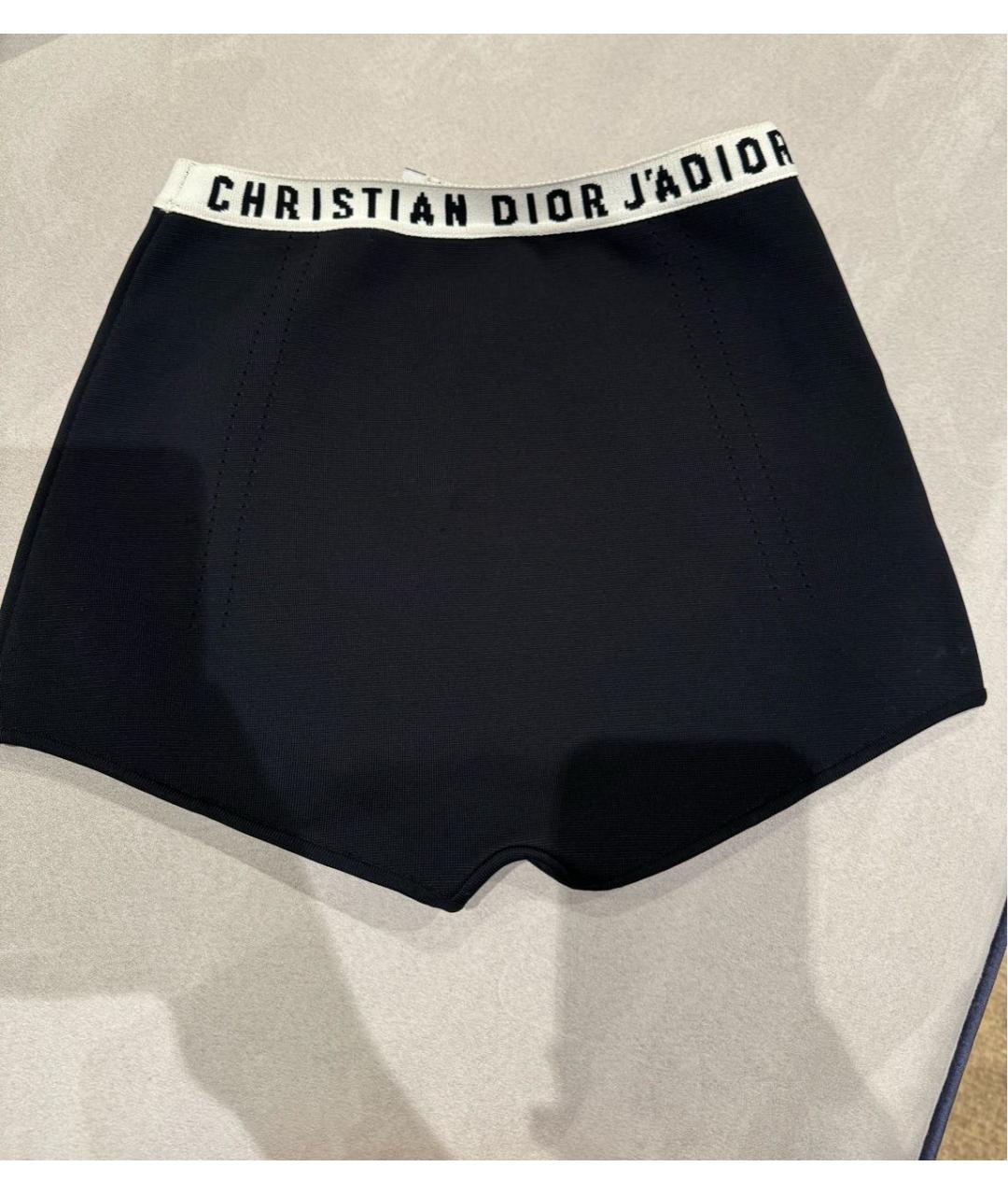 CHRISTIAN DIOR Черные вискозные шорты, фото 2