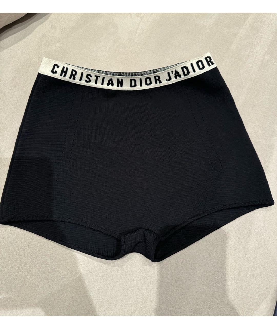 CHRISTIAN DIOR Черные вискозные шорты, фото 5