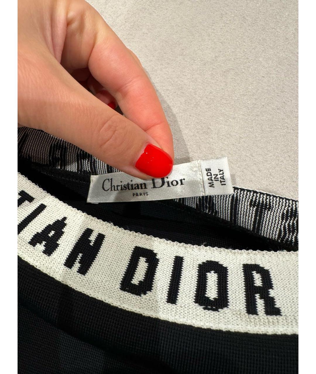 CHRISTIAN DIOR Черные вискозные шорты, фото 4
