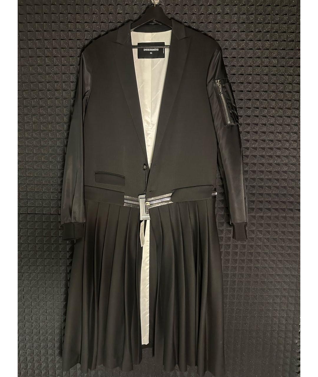 DSQUARED2 Черная шерстяная куртка, фото 5