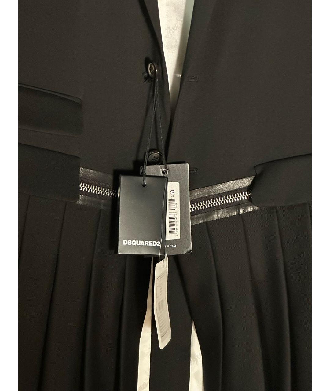 DSQUARED2 Черная шерстяная куртка, фото 4