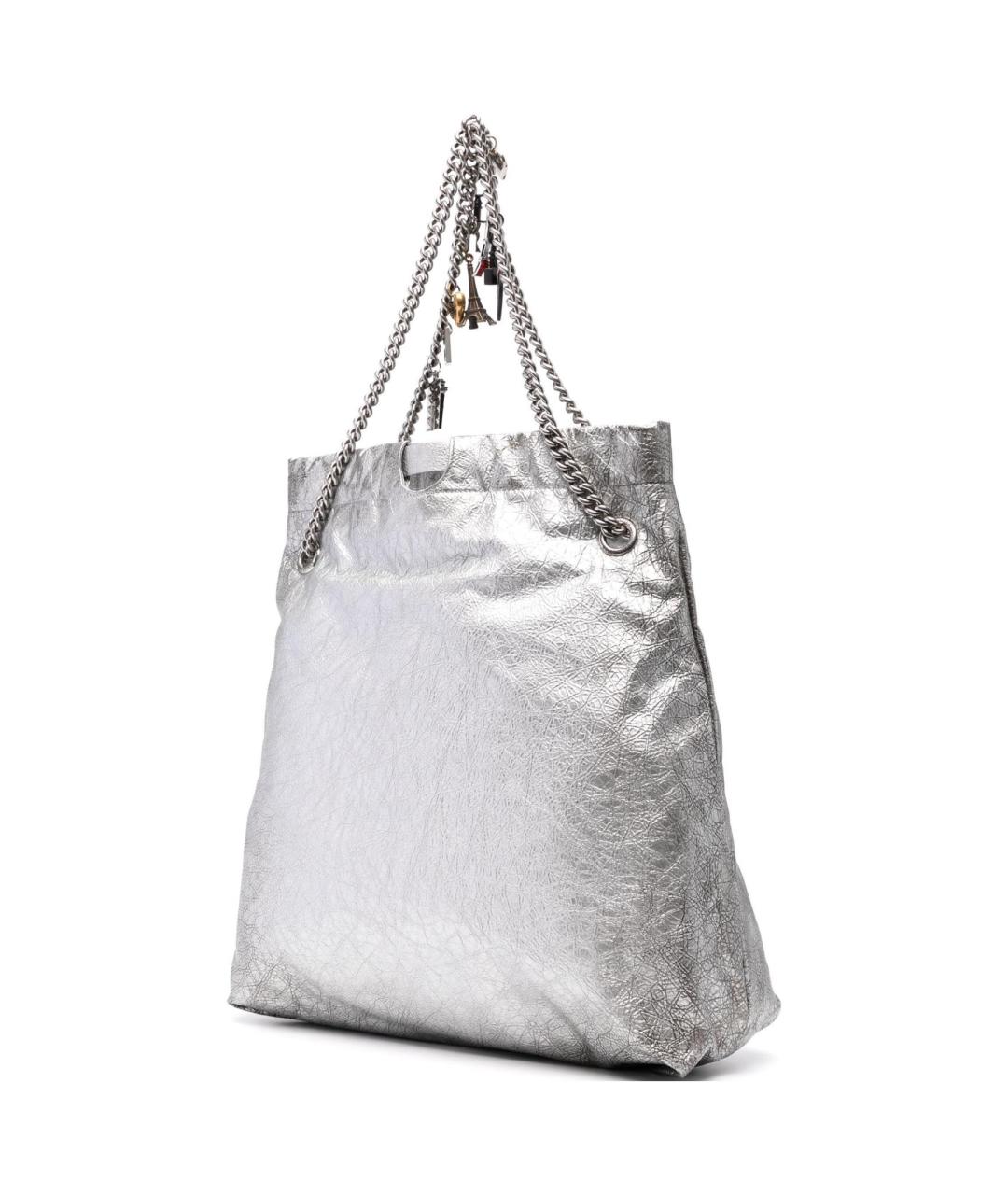 BALENCIAGA Серебряная сумка через плечо, фото 2