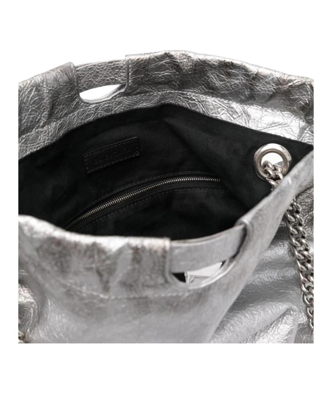 BALENCIAGA Серебряная сумка через плечо, фото 4