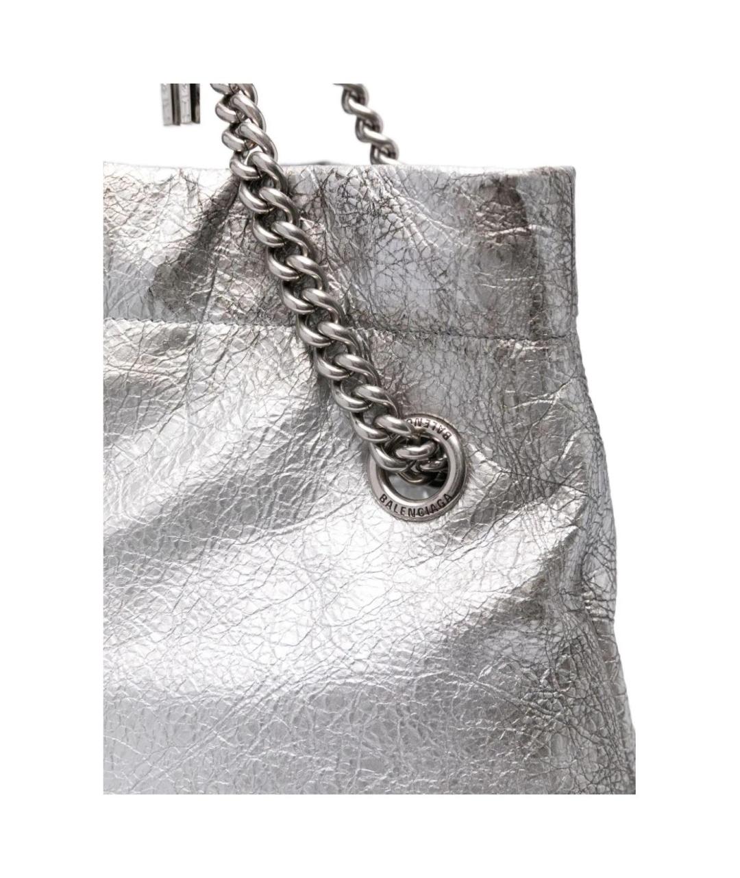 BALENCIAGA Серебряная сумка через плечо, фото 3