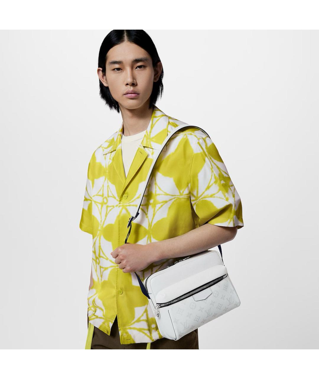 LOUIS VUITTON Белая кожаная сумка на плечо, фото 6