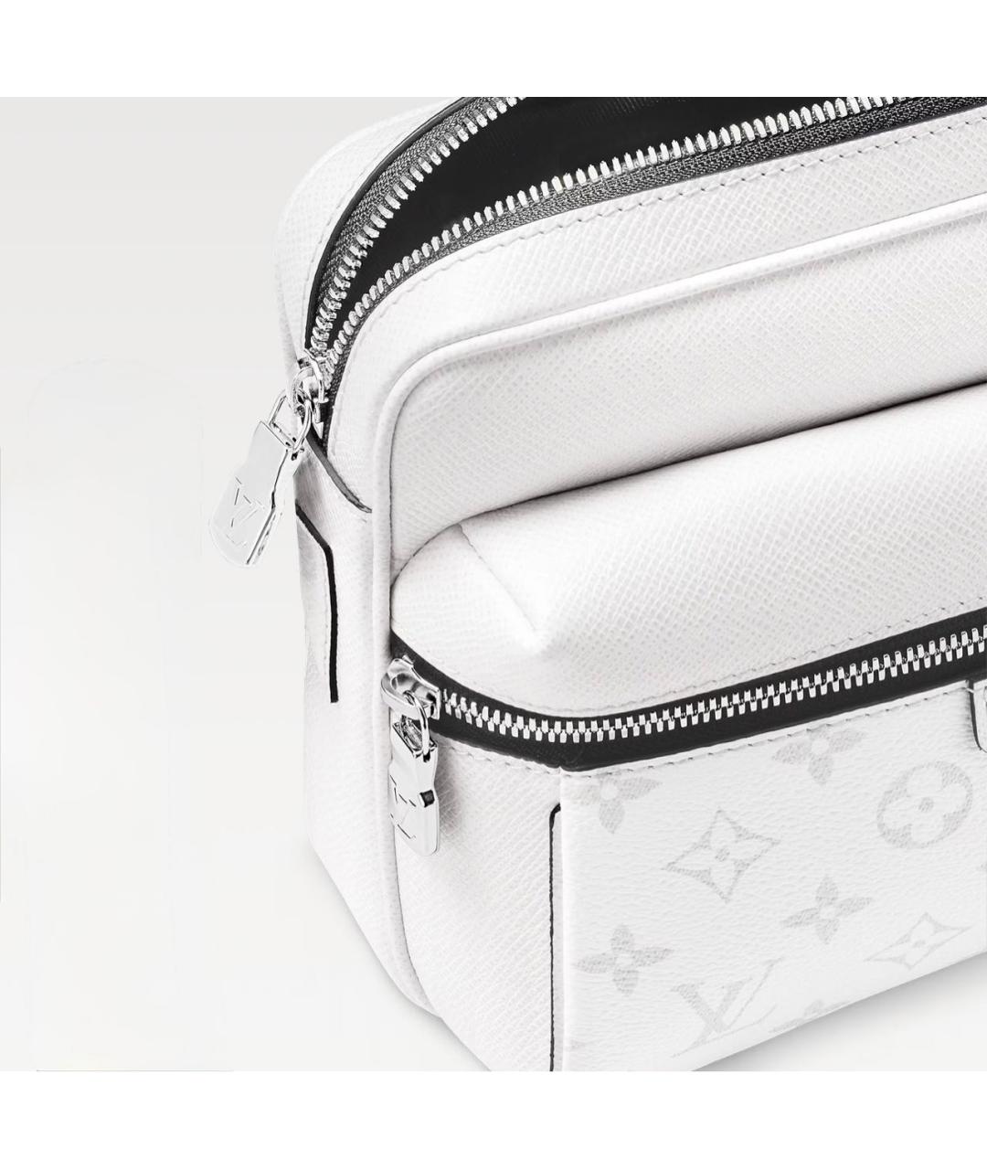 LOUIS VUITTON Белая кожаная сумка на плечо, фото 4