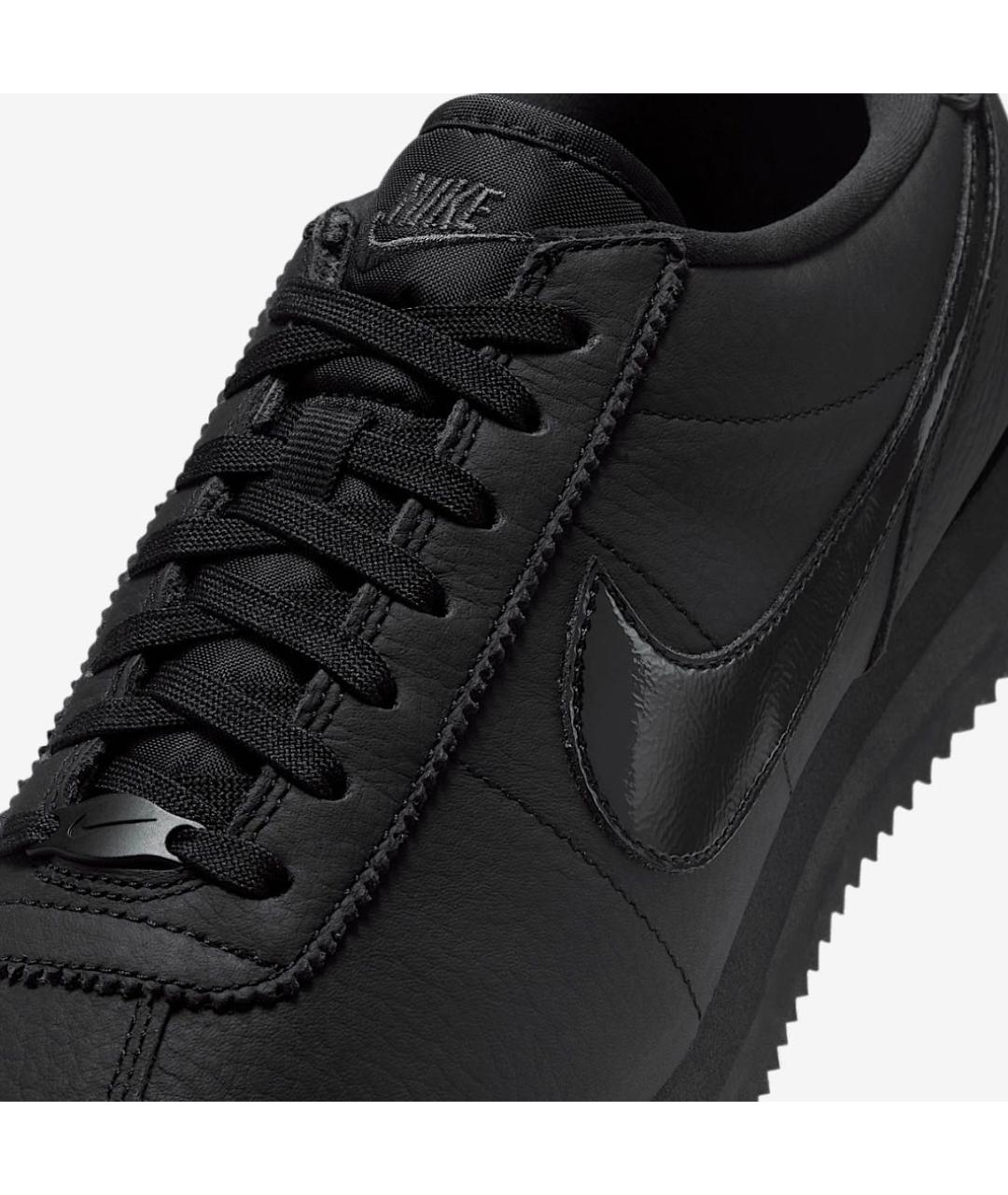 NIKE Черные кожаные кроссовки, фото 5