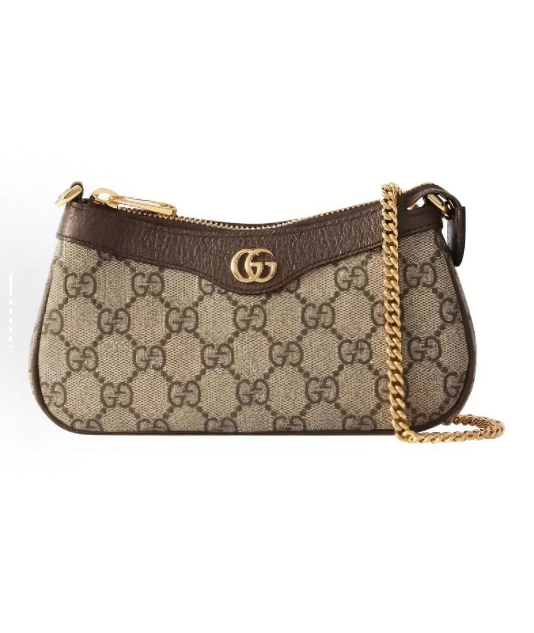 GUCCI Бежевая сумка через плечо, фото 1