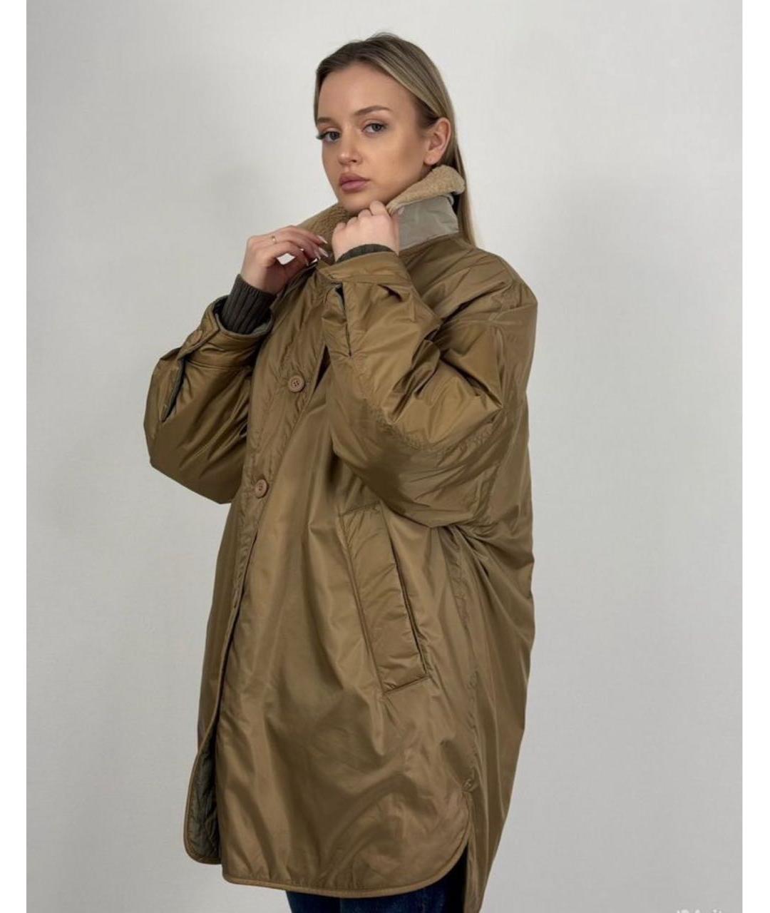 WEEKEND MAX MARA Хаки шерстяная куртка, фото 6