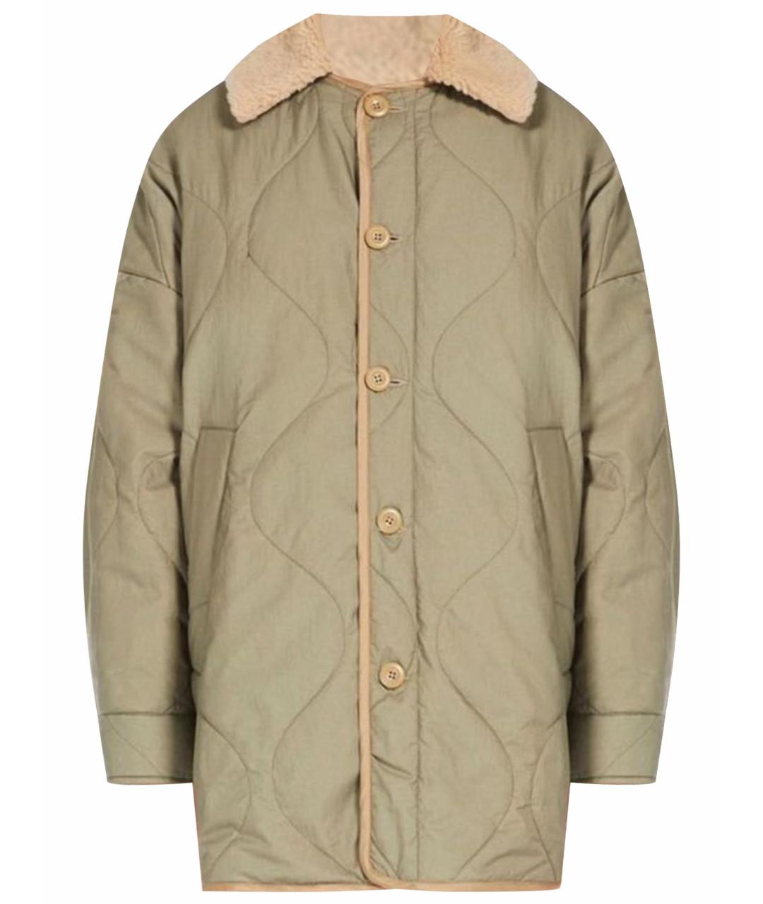 WEEKEND MAX MARA Хаки шерстяная куртка, фото 1