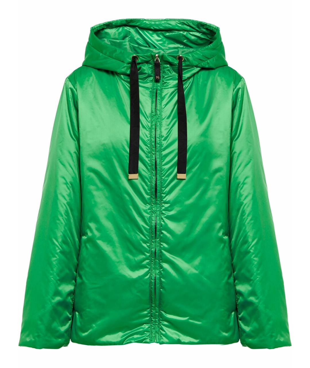 MAX MARA Зеленая полиэстеровая куртка, фото 1