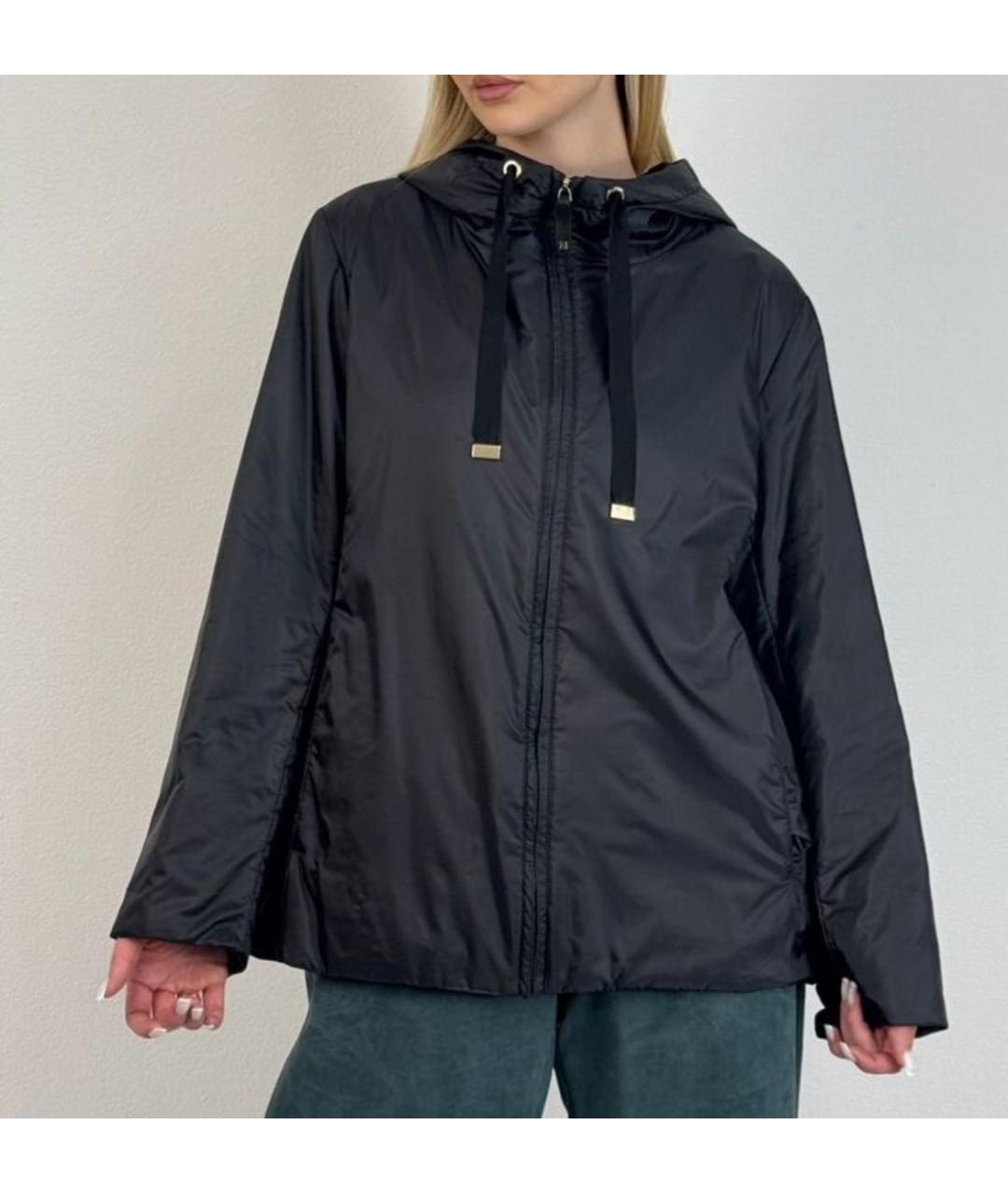 MAX MARA Черная полиэстеровая куртка, фото 8